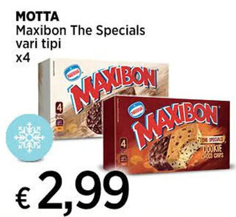 Coop MOTTA Maxibon The Specials vari tipi x4 offerta