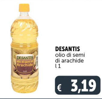 Deco Supermercati DESANTIS olio di semi di arachide l 1 offerta