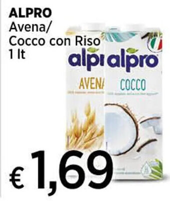 Coop ALPRO Avena/ Cocco con Riso 1 Lt. offerta