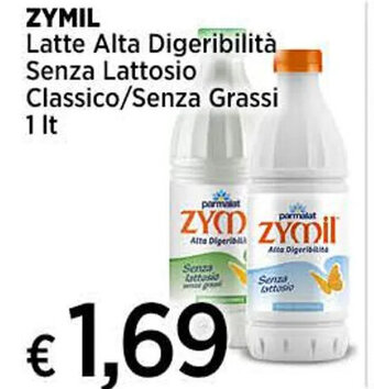 Coop ZYMIL Latte Alta Digeribilità Senza Lattosio Classico/Senza Grassi 1 Lt. offerta