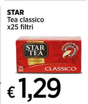 Coop STAR Tea classico x25 filtri offerta