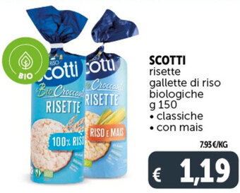 Deco Supermercati SCOTTI risette gallette di riso biologiche g 150 offerta