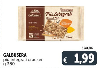 Deco Supermercati GALBUSERA più integrali cracker g 380 offerta