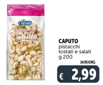 Deco Supermercati CAPUTO pistacchi tostati e salati g 200 offerta