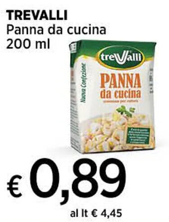 Coop TREVALLI Panna da cucina 200 ml offerta