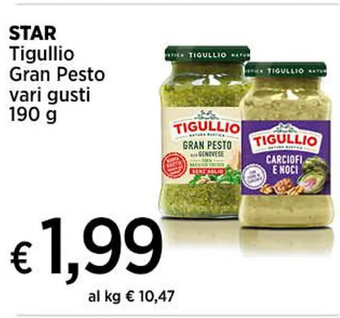 Coop STAR Tigullio Gran Pesto vari gusti 190 g offerta