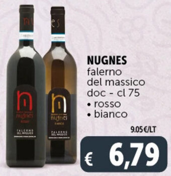Deco Supermercati NUGNES falerno del massico doc - cl 75 offerta