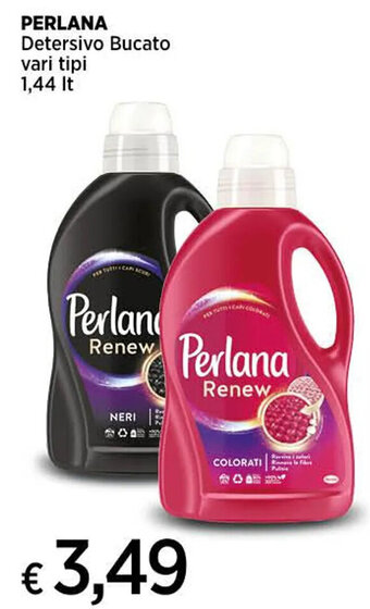 Coop PERLANA Detersivo Bucato vari tipi 1,44 Lt offerta
