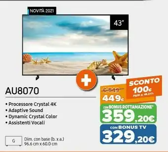 Expert Samsung AU8070 offerta