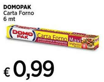 Coop DOMOPAK Carta Forno 6 mt offerta