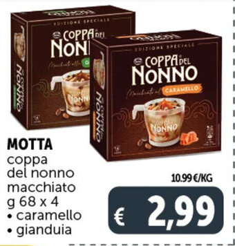 Deco Supermercati MOTTA coppa del nonno macchiato g 68 x 4 offerta