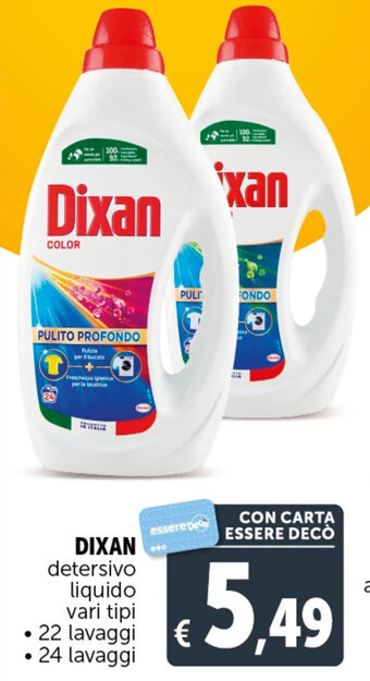 Deco Supermercati DIXAN detersivo liquido vari tipi offerta