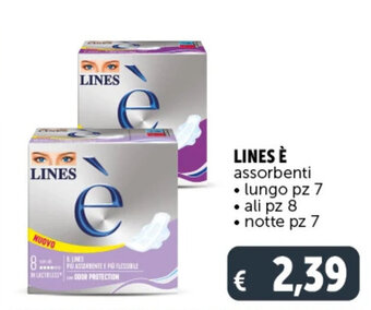 Deco Supermercati LINES È assorbenti lungo pz 7 offerta