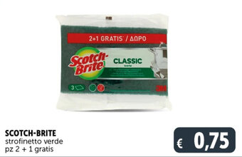 SCOTCH-BRITE strofinetto verde pz 2 + 1 gratis