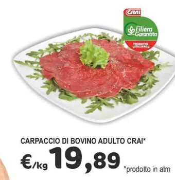 Crai CARPACCIO DI BOVINO ADULTO CRAI* offerta