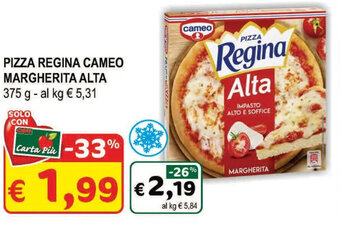 Crai PIZZA REGINA CAMEO MARGHERITA ALTA 375 g offerta