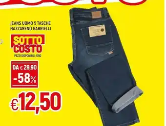 Famila Jeans Uomo 5 Tasche Nazzareno Gabrielli offerta