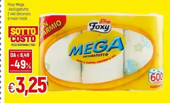 Famila Foxy Mega Asciugatutto 2 Veli Decorato offerta