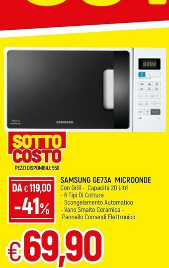 Famila Samsung Ge73a Microonde offerta