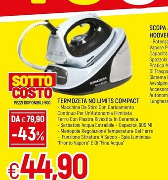 Famila Hoover Termozeta No Limits Compast offerta