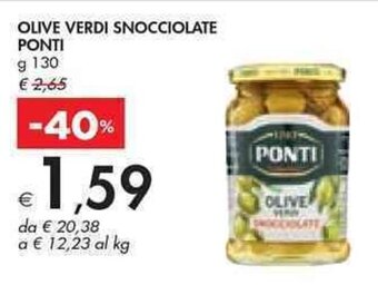 Bennet OLIVE VERDI SNOCCIOLATE PONTI g 130 offerta