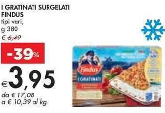 Bennet I GRATINATI SURGELATI FINDUS tipi vari, g 380 offerta