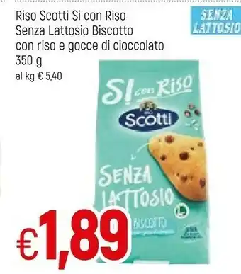 Famila Scotti Si Con Riso Senza Lattosio Senza Lattosio Biscotto offerta