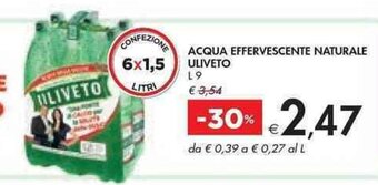 Bennet ACQUA EFFERVESCENTE NATURALE ULIVETO L9 offerta