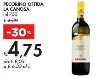 Bennet PECORINO OFFIDA LA CANOSA ml 750 offerta
