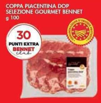 COPPA PIACENTINA DOP SELEZIONE GOURMET BENNET g 100