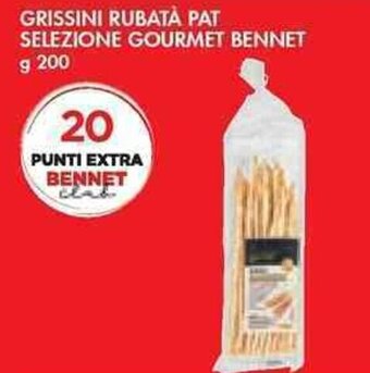Bennet GRISSINI RUBATA PAT SELEZIONE GOURMET BENNET g 200 offerta