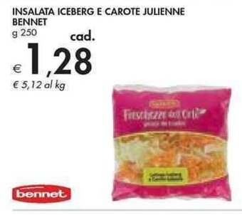 INSALATA ICEBERG E CAROTE JULIENNE BENNET g 250