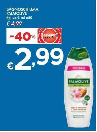 Bennet BAGNOSCHIUMA PALMOLIVE tipi vari, ml 650 offerta