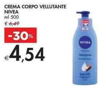 Bennet CREMA CORPO VELLUTANTE NIVEA ml 500 offerta