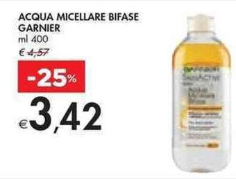 Bennet ACQUA MICELLARE BIFASE GARNIER ml 400 offerta