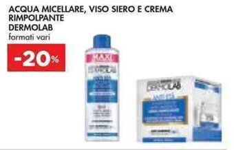 Bennet ACQUA MICELLARE, VISO SIERO E CREMA RIMPOLPANTE DERMOLAB offerta