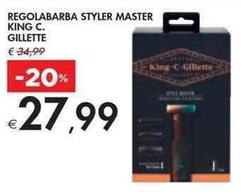 Bennet REGOLABARBA STYLER MASTER KING C. GILLETTE offerta