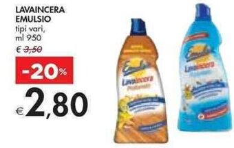 Bennet LAVAINCERA EMULSIO tipi vari, ml 950 offerta