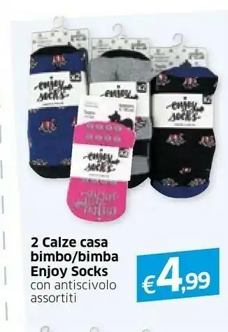 Famila Enjoy Socks 2 Calze Casa Bimbo offerta