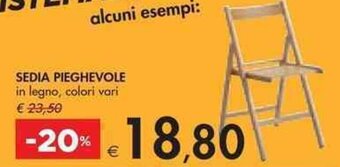 Bennet SEDIA PIEGHEVOLE offerta