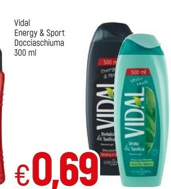 Famila Vidal Energy & Sport Docciaschuma offerta