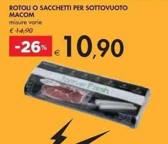 Bennet ROTOLI O SACCHETTI PER SOTTOVUOTO MACOM offerta