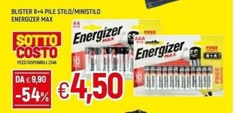 Energizer Blister 12 Pile Stilo
