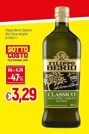 Famila Filippo berio Olio Extra Vergine Di Oliva Classico 1000 Ml offerta
