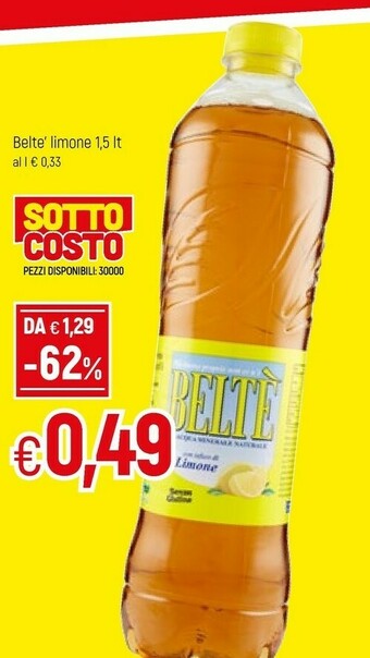 Famila Beltè Nero Slowly Brewed Tea 1500 G(ml) offerta