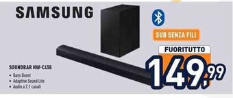 Unieuro SAMSUNG SOUNDBAR HW-C450 offerta