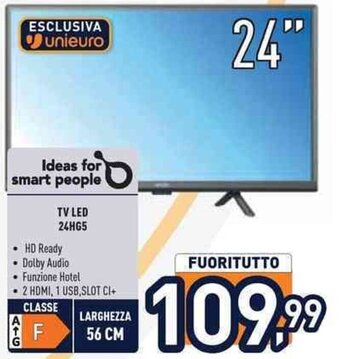 Unieuro TV LED 24HG5 offerta