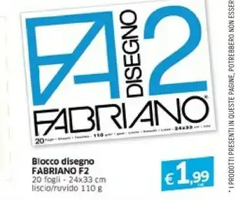 Famila Fabriano Album Disegno F2 20 Fogli 24x33 Cm Liscio offerta