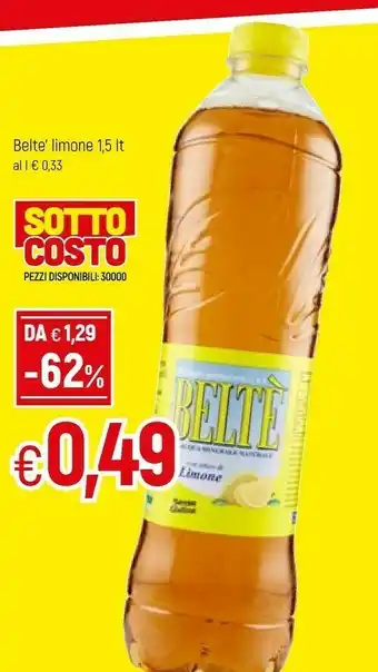 Famila Beltè Nero Slowly Brewed Tea 1500 G(ml) offerta