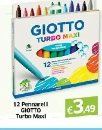 Famila FILA Astuccio 12 Pennarelli Turbo Maxi Giotto offerta